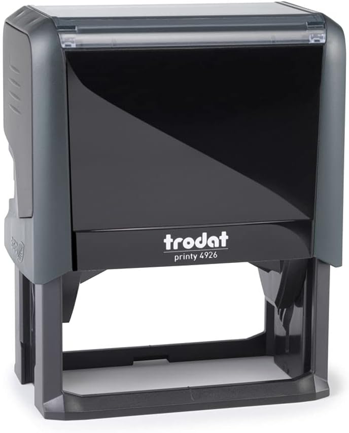 Trodat Printy 4926 | 8 Lines Text & Logo Rubber Stamp | 75 x 38mm