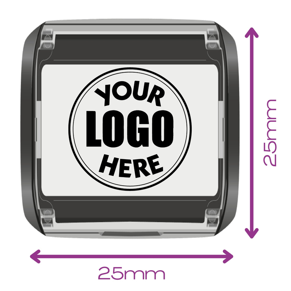 Trodat 4933 25 x 25mm - Business Logo Personalised Stamp in 5 Ink Colours