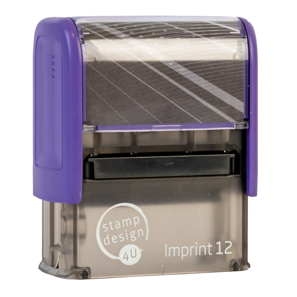 SD4U Imprint 12 |  Logo Upload Rubber Stamp | 47 x 17mm in 5 Ink Colours