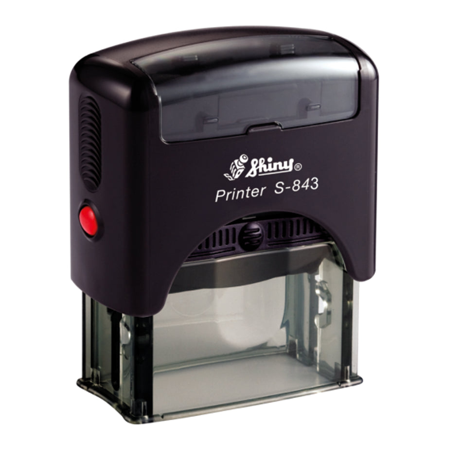 Shiny Printer S843 Stamp |  Logo Rubber Stamp | 48 x 18mm