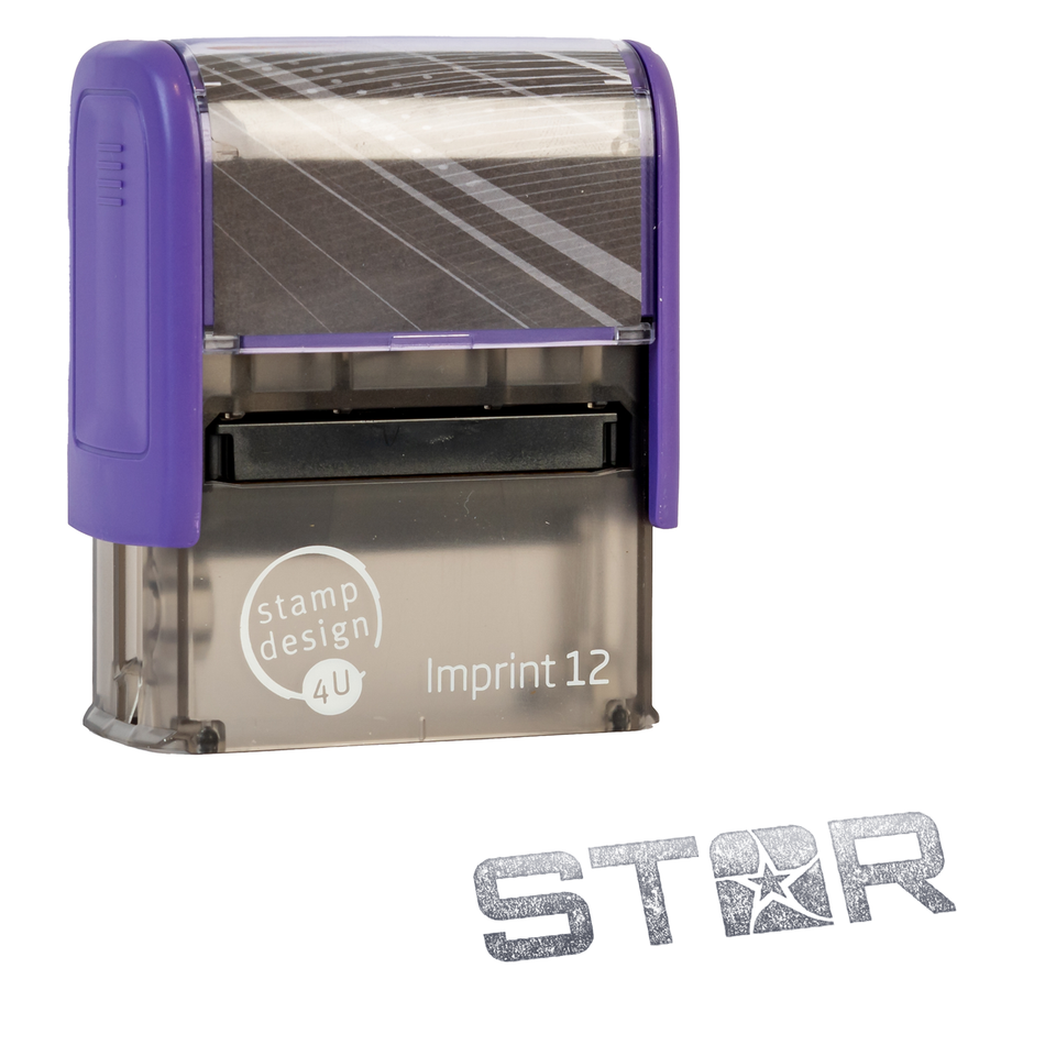 SD4U Imprint 12 |  Logo Upload Rubber Stamp | 47 x 17mm in 5 Ink Colours