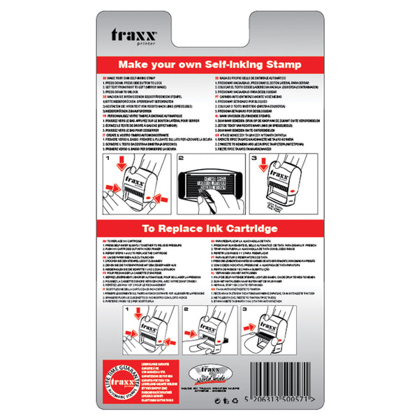 Traxx 8051 DIY Stamp Kit - Up to 3 Lines of Text