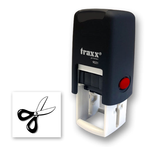 Traxx 9021 14 x 14mm Loyalty Stamp - Scissors Stamp