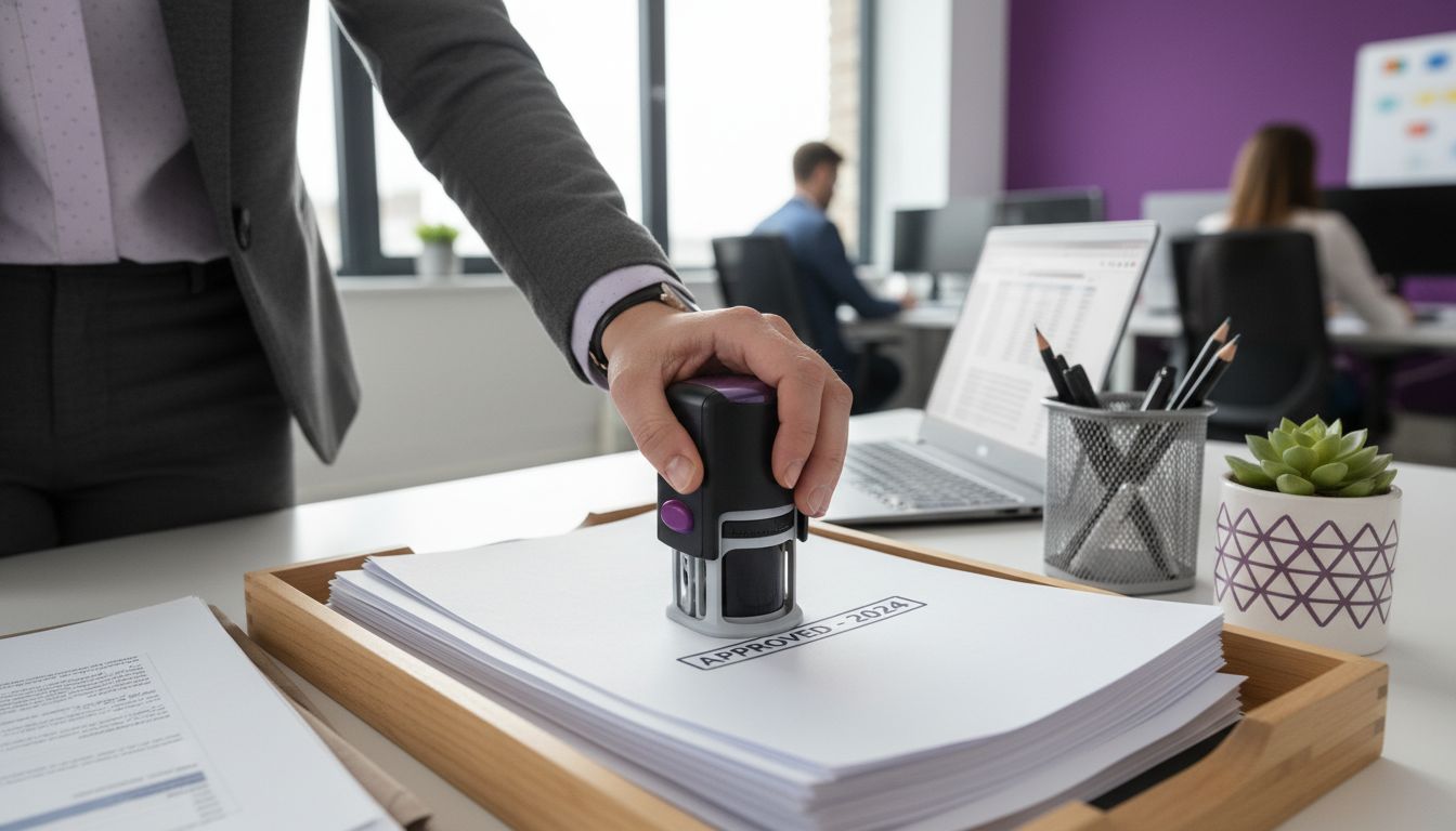 office self-inking stamp
