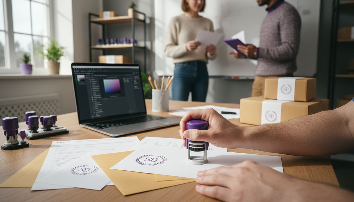 business stamp branding