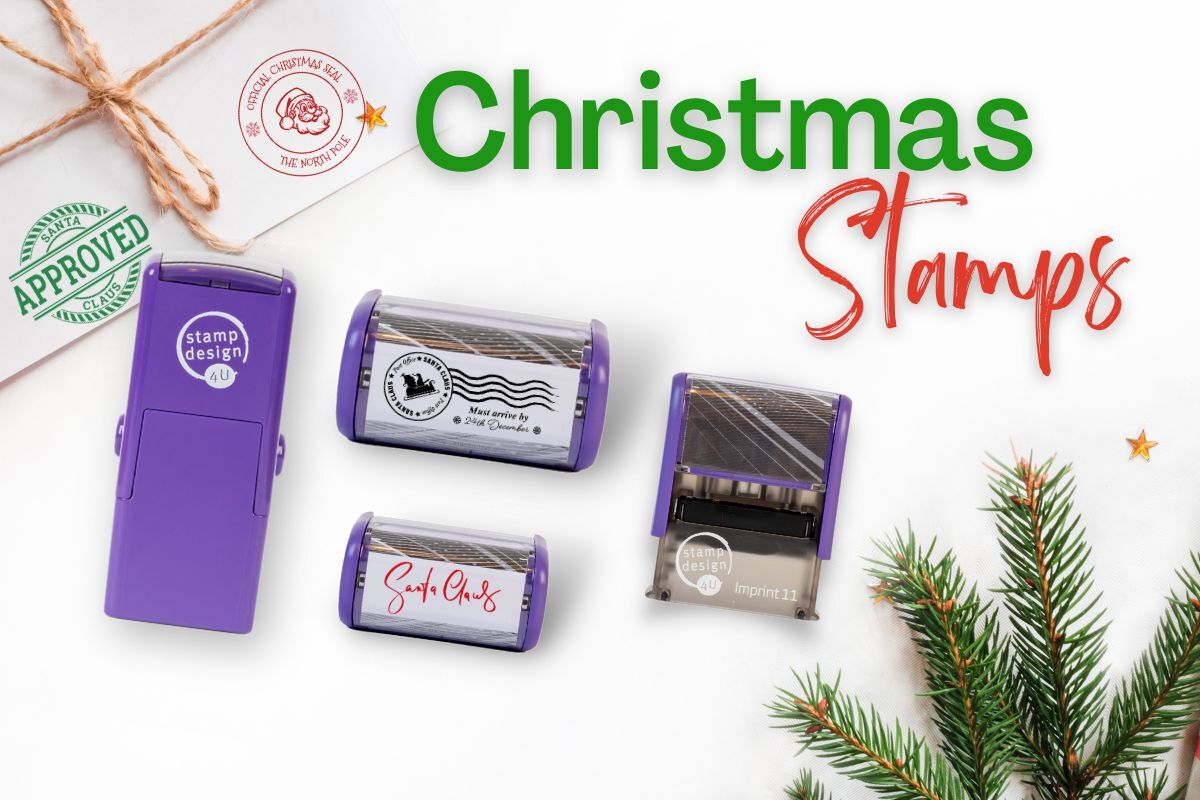 Personalise your Christmas with our Christmas Themed Stamps