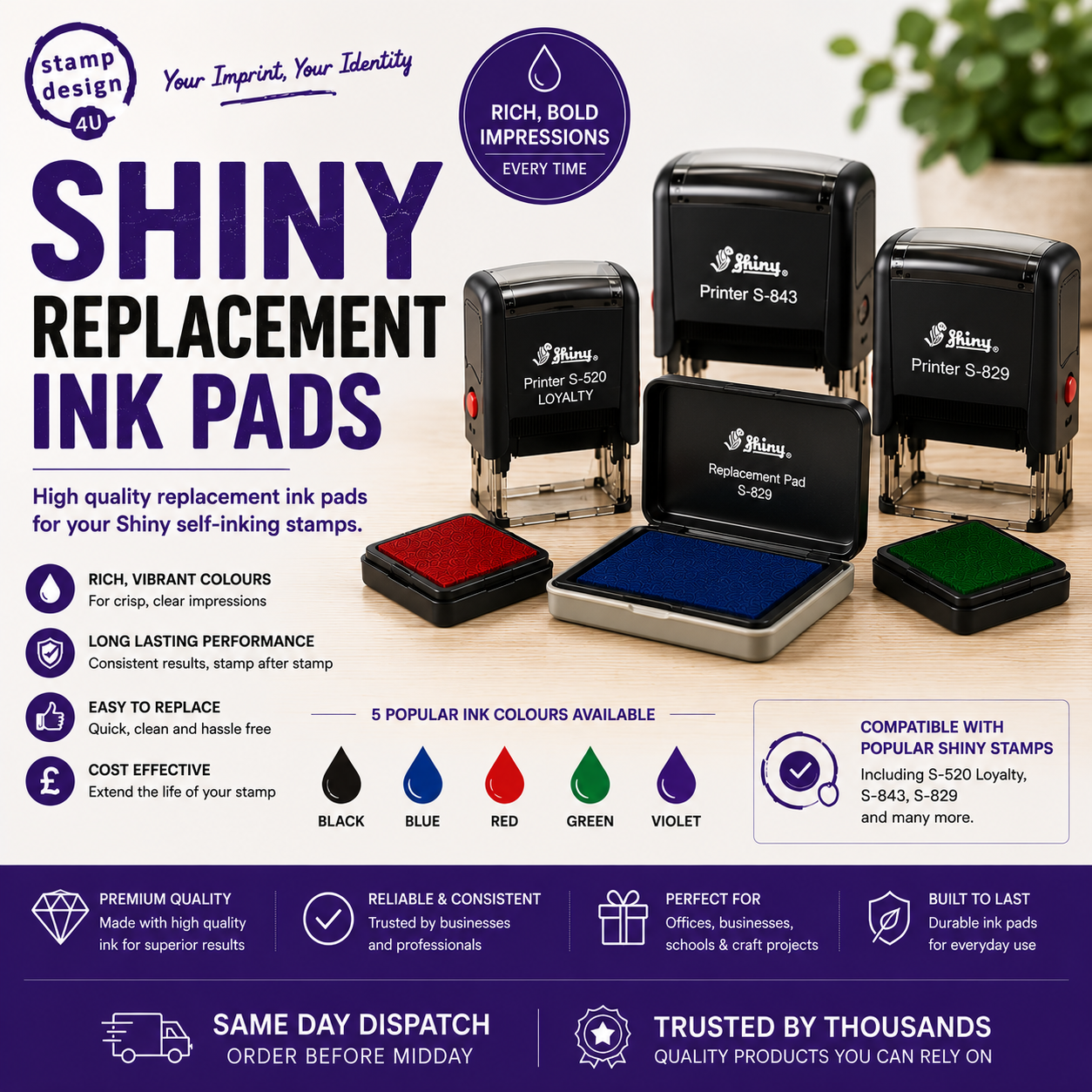 Shiny Ink Pads