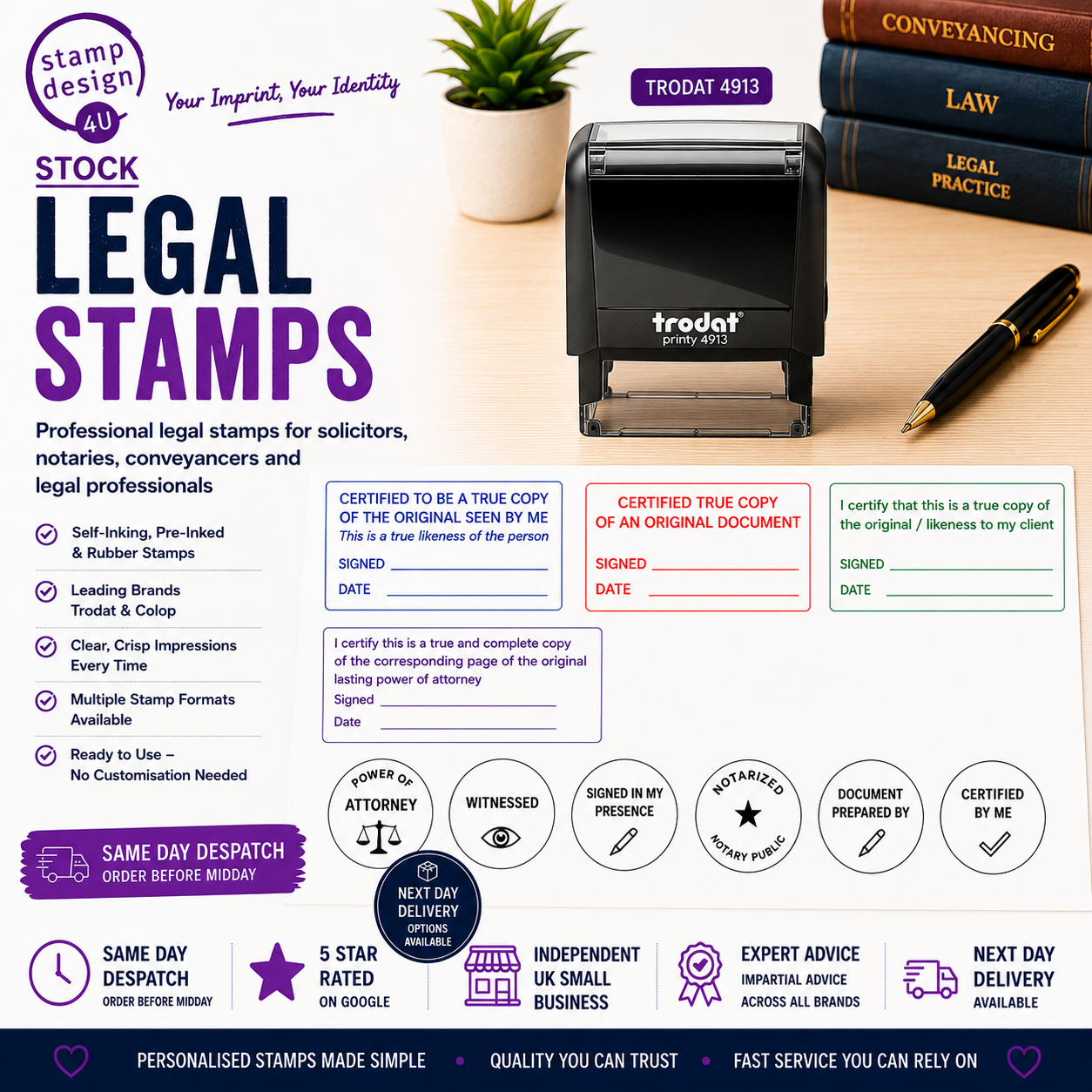 Legal Stamps & Solicitor Rubber Stamps