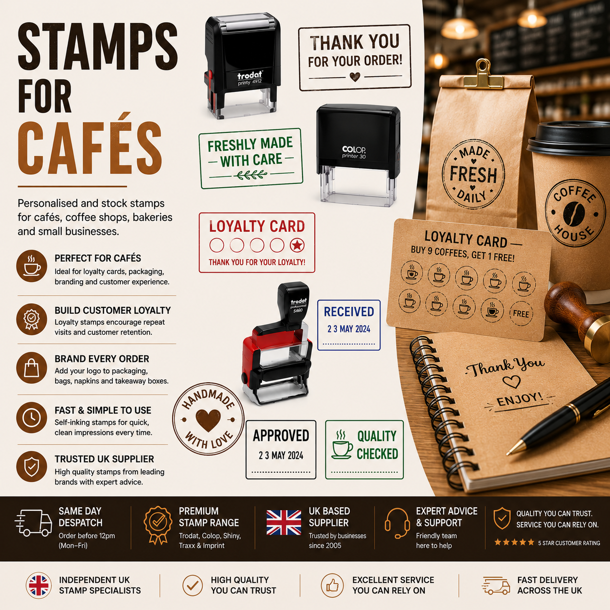 Stamps for Cafes and Bars