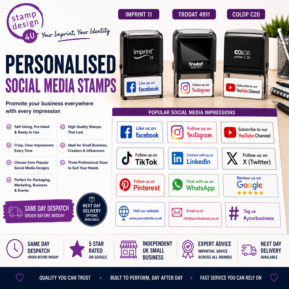 Personalised Social Media Stamps