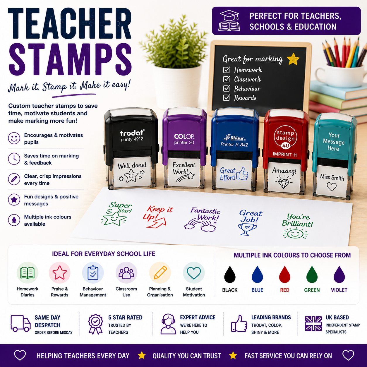 Personalised Teacher Stamps