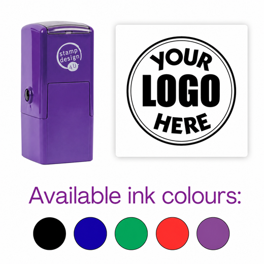 Custom Logo Rubber Stamp | 4933 25 x 25mm - Business Logo Personalised Stamp Branding Stamp