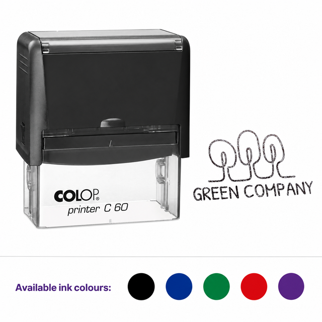 Colop Printer C60 logo rubber stamp