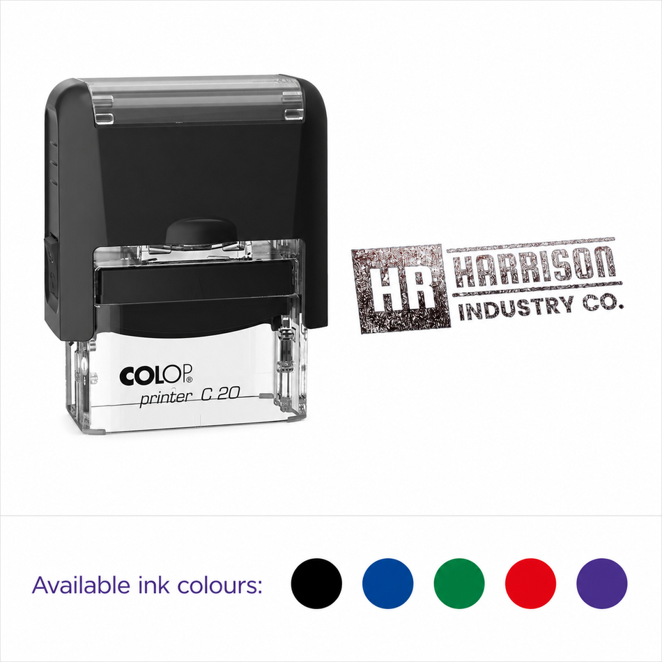 Colop Printer C20 logo rubber stamp