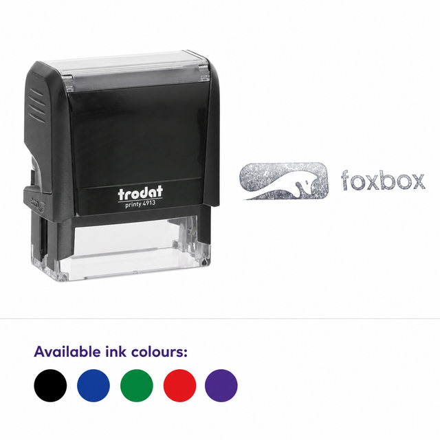 Trodat Printy 4913 logo rubber stamp