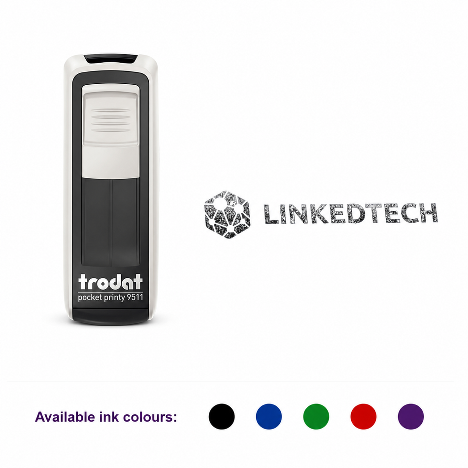 Trodat Pocket Printy 9511 custom logo stamp