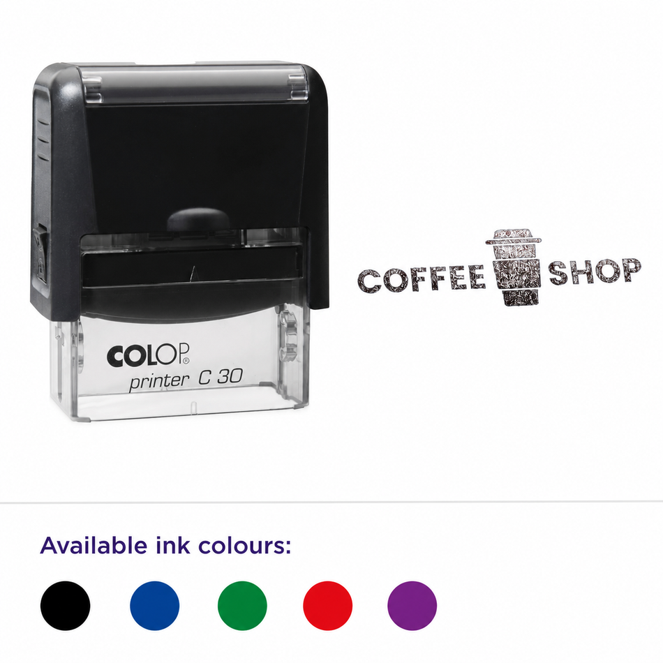 Colop Printer C30 logo rubber stamp