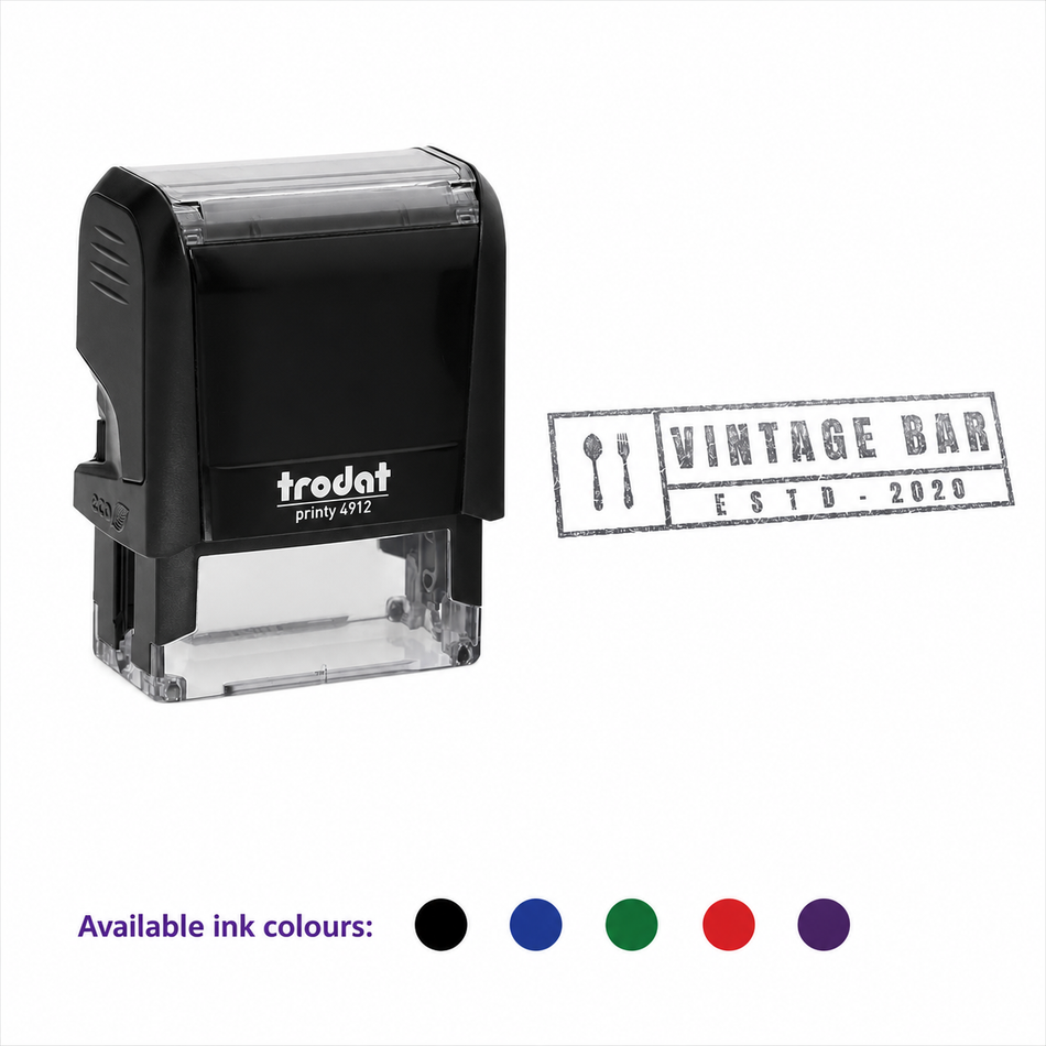 Trodat Printy 4912 logo rubber stamp