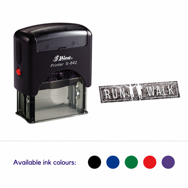 Shiny Printer S842 logo rubber stamp