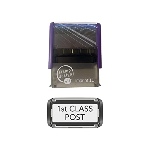 SD4U Imprint 11 - 38 x 14mm - Stock Self-Inking MAILING/DELIVERY Stamp (Various Designs & Colours Available) Rubber Stamp - 2 Lines of Text