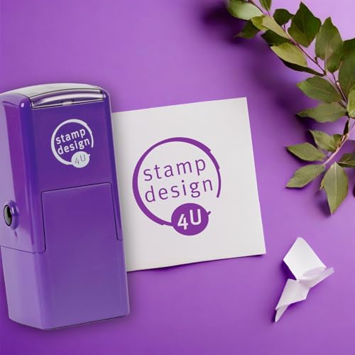 SD4U 4933 - 25 x 25mm - Business Logo Personalised Stamp in 5 Ink Colours