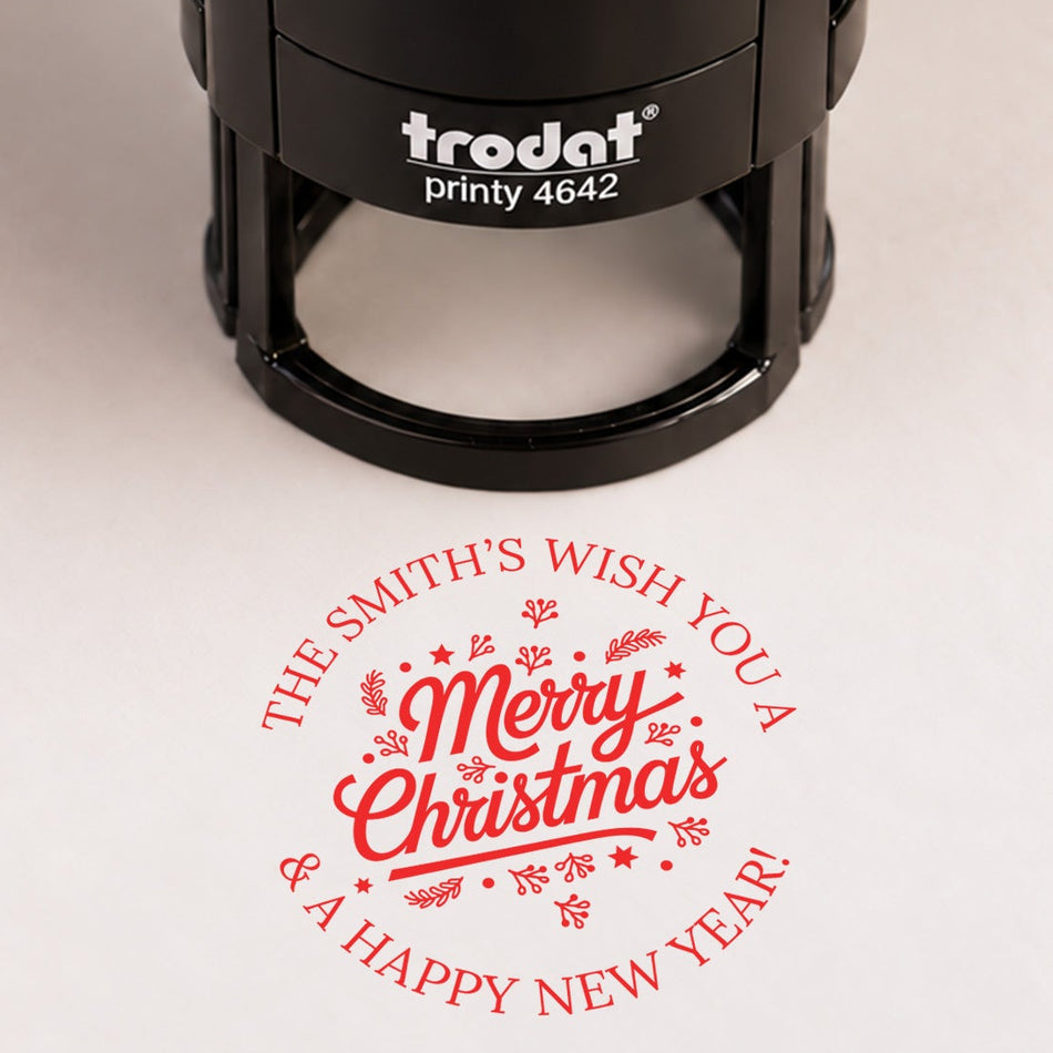 42mm Personalised Santa's Official Christmas Seal Stamp