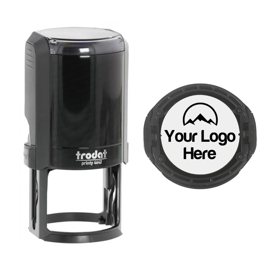 Trodat 4642 Personalised Logo Stamp – Self-Inking 42mm Round Rubber Stamp | SD4U Custom Design