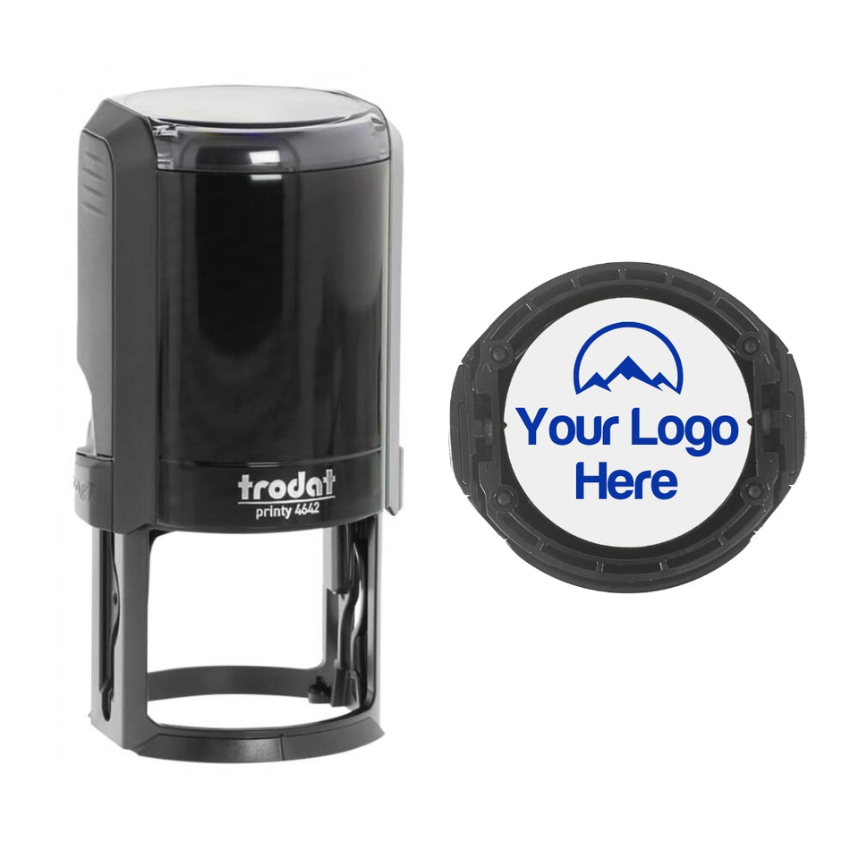 Trodat 4642 Personalised Logo Stamp – Self-Inking 42mm Round Rubber Stamp | SD4U Custom Design
