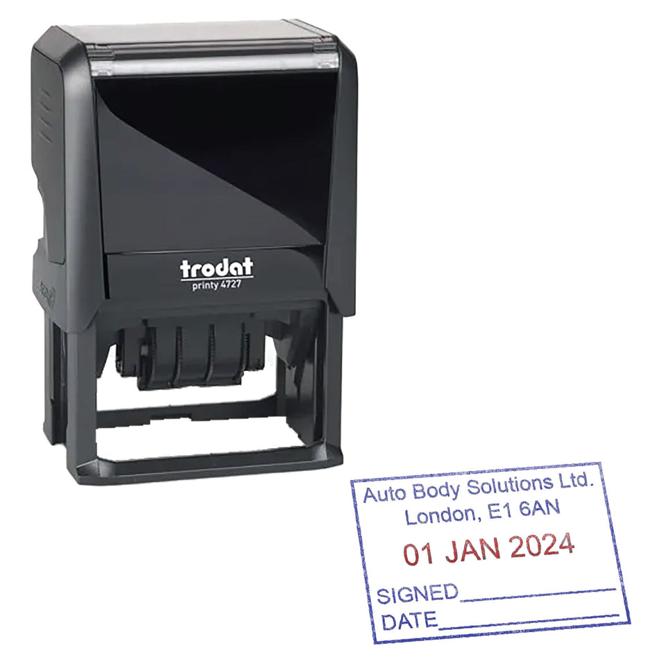 Trodat Printy 4727 Self Inking Rubber Stamp - 60 x 40mm