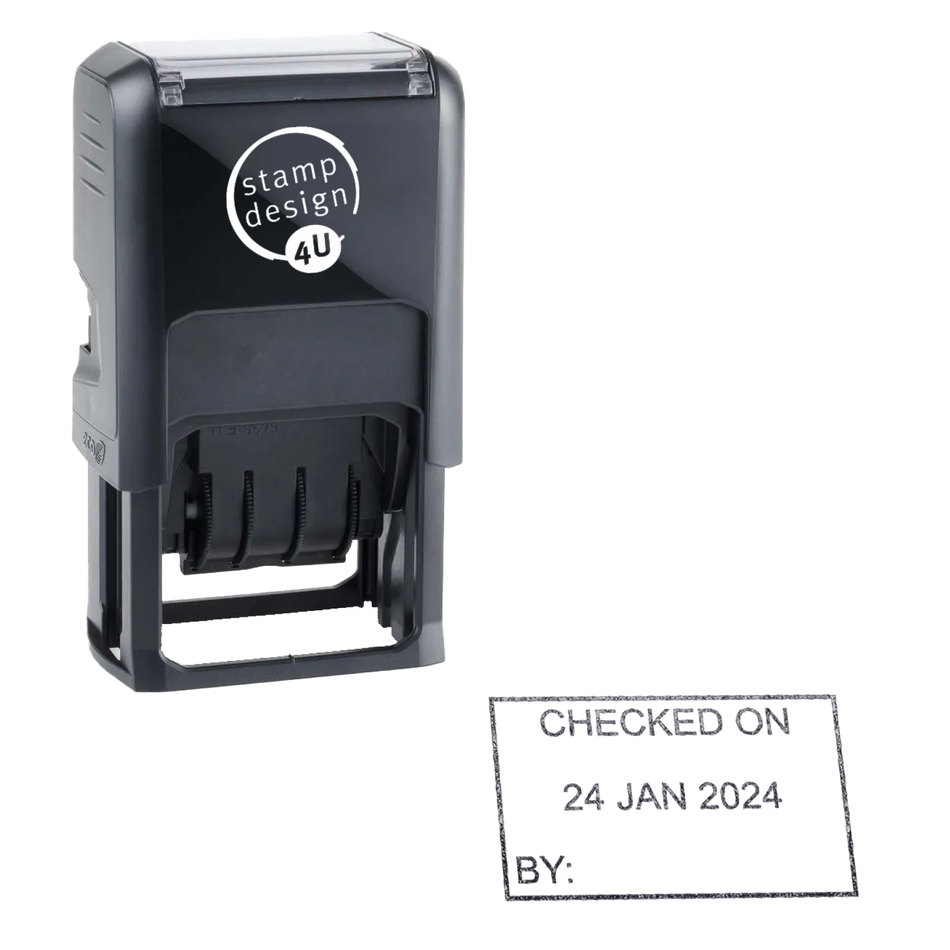 Trodat Printy 4750 Self Inking Dater Rubber Stamp - 41 x 24mm