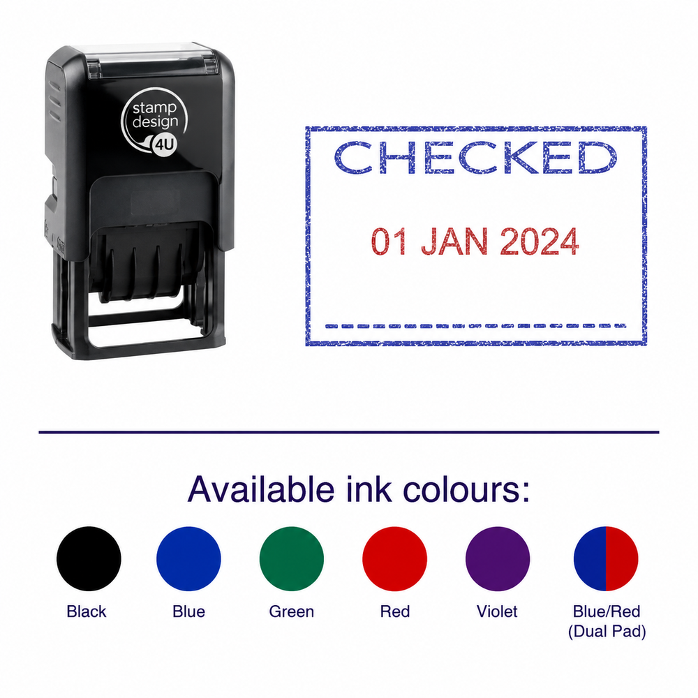 COPY Date Stamp | Trodat Printy 4750 Self-Inking Dater Rubber Stamp | Document Control, Filing & Administration Stamp – Black