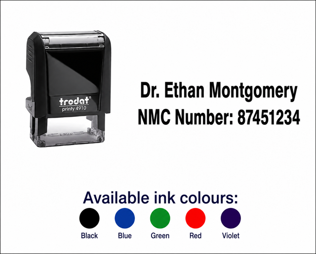 Trodat Printy 4910 Rubber Stamp 26 x 9mm