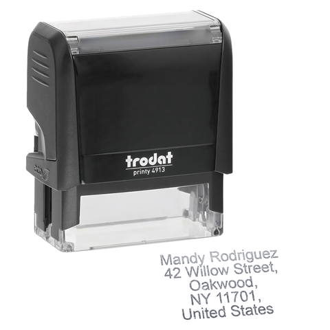 Trodat Printy 4913 | 5 Line Text Rubber Stamp | 58 x 22mm