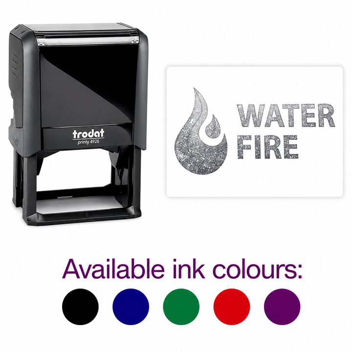 Custom Logo Stamp | Trodat Printy 4926 Self-Inking Business Branding Stamp | 75 x 38mm Imprint