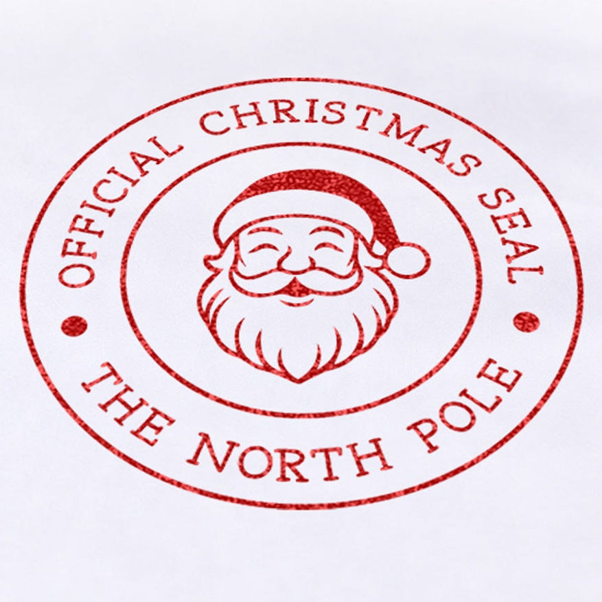 Santa's Official Christmas Seal North Pole Stamp – 25mm