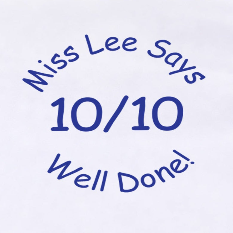 10 Out Of 10 Teacher Reward Stamp | Personalised Classroom Praise Stamp | Self Inking School Stamp 25 x 25mm