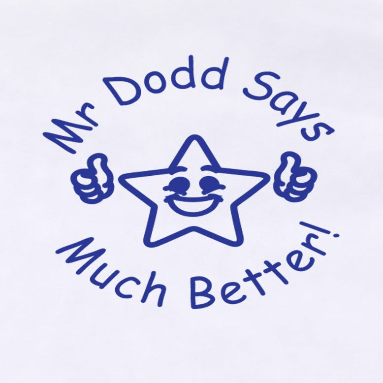 Personalised Teacher Stamp with Smiley Star | Custom Classroom Reward Stamp | Self Inking School Stamp 25 x 25mm