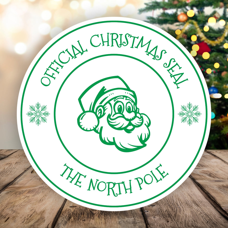 SD4U 4933 Santa's Official Christmas Seal from The North Pole Self Inking Rubber Stamp