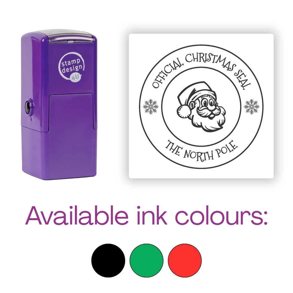 SD4U 4933 Santa's Official Christmas Seal from The North Pole Self Inking Rubber Stamp