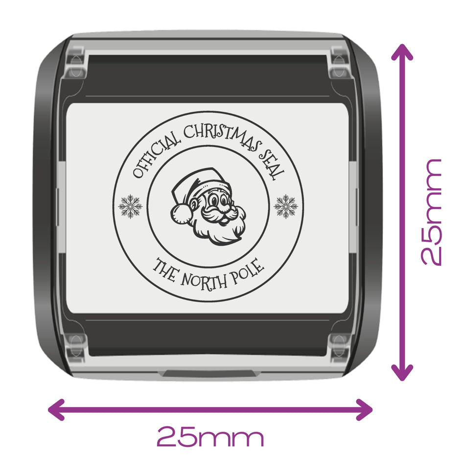 SD4U 4933 Santa's Official Christmas Seal from The North Pole Self Inking Rubber Stamp