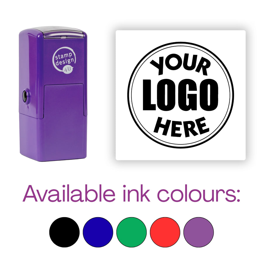 Custom Logo Rubber Stamp | 4933 25 x 25mm - Business Logo Personalised Stamp Branding Stamp