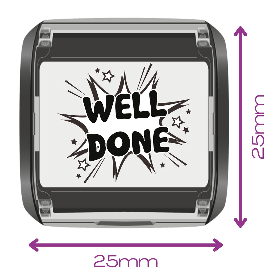Well Done Praise Stamp Teacher Schoolwork Marking Reward Stamp