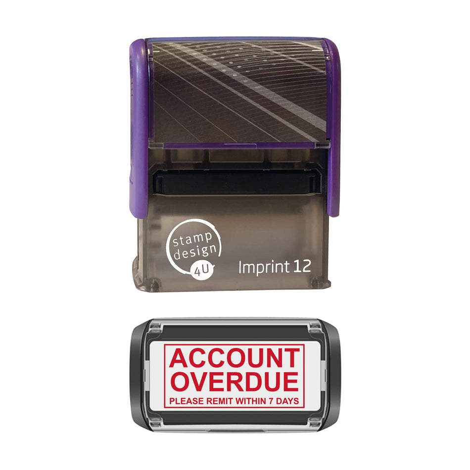 Accounts Self Inking Rubber Stamp Red Ink - SD4U Imprint 12 - 48mm x 18mm