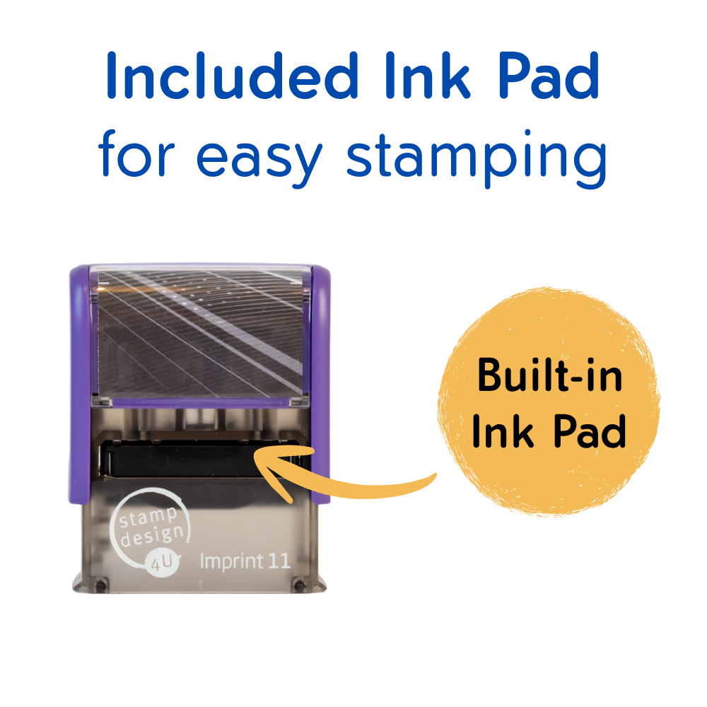 Premium Clothing Marker Textile Rubber Stamp with High Quality Textile Ink
