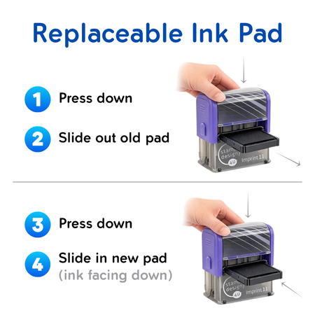Premium Clothing Marker Textile Rubber Stamp with High Quality Textile Ink