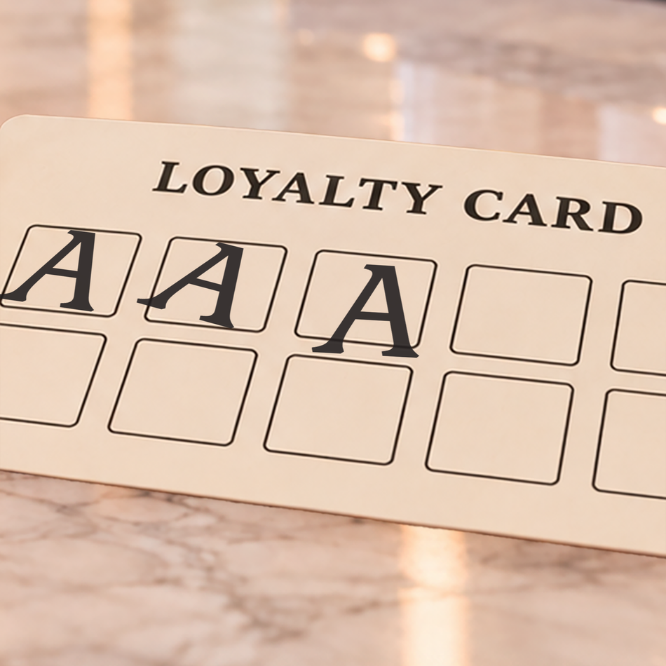 SD4U 9021 A-Z Loyalty Stamp