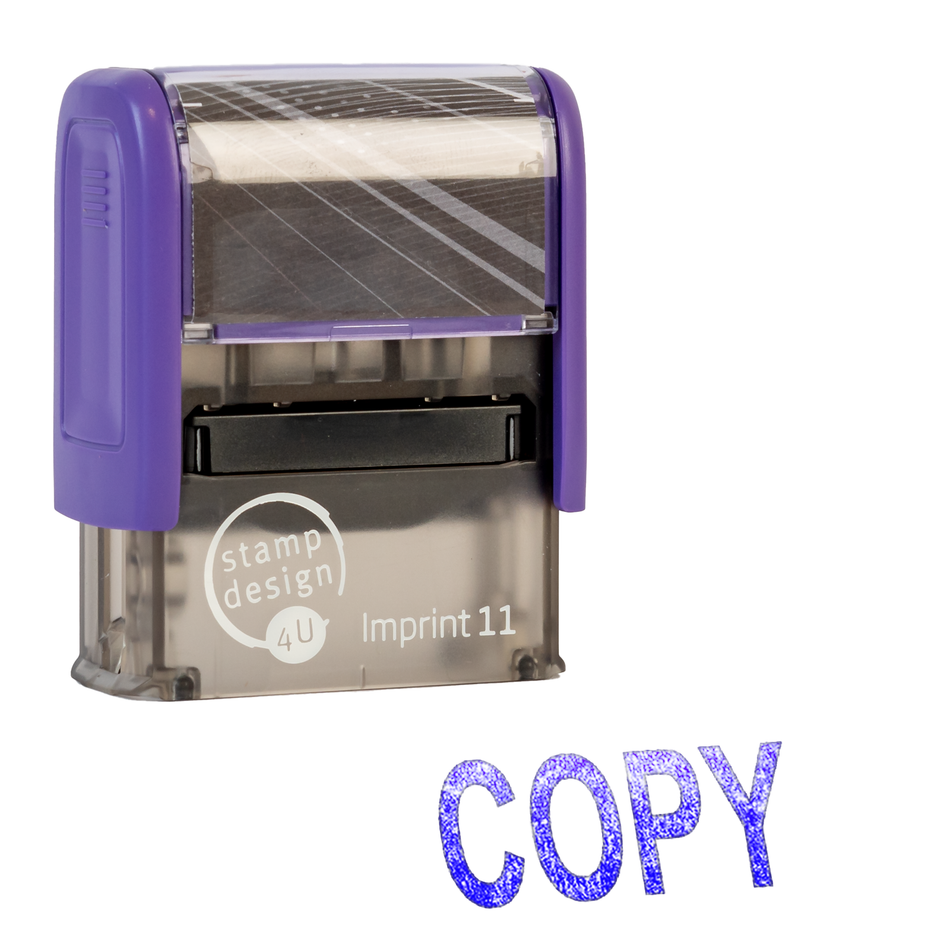 SD4U Imprint 11 COPY Word Stamp in 5 Ink Colours | 38 x 14mm