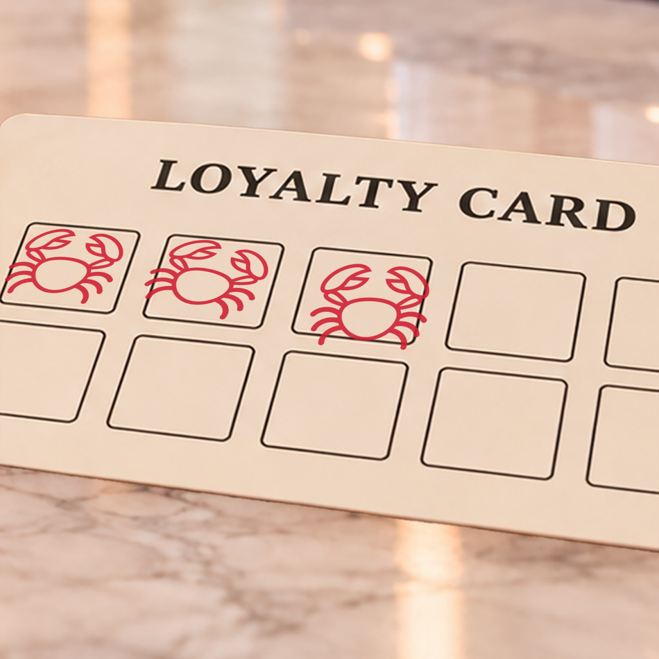 Traxx 9021 14 x 14mm Loyalty Stamp - Crab