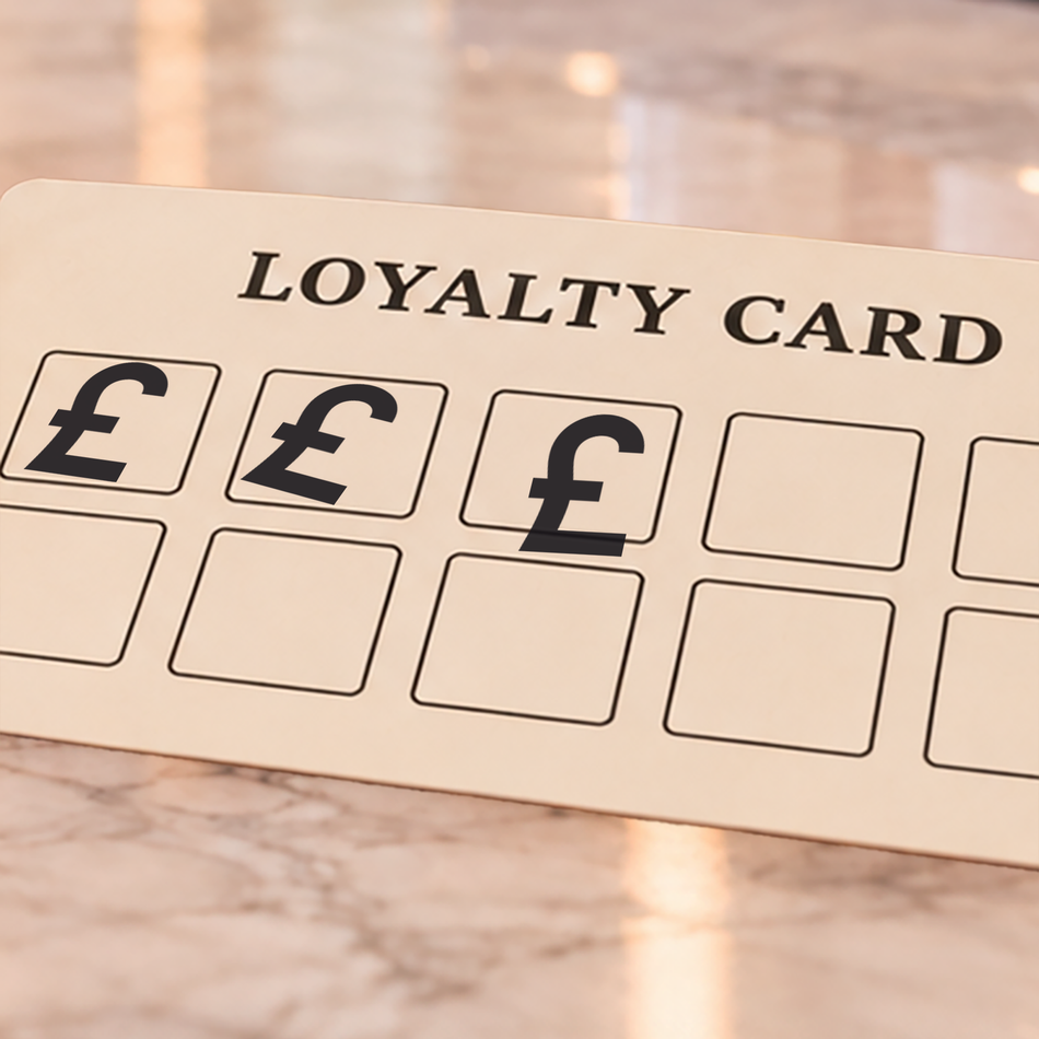 Traxx 9021 14 x 14mm Loyalty Stamp - GBP