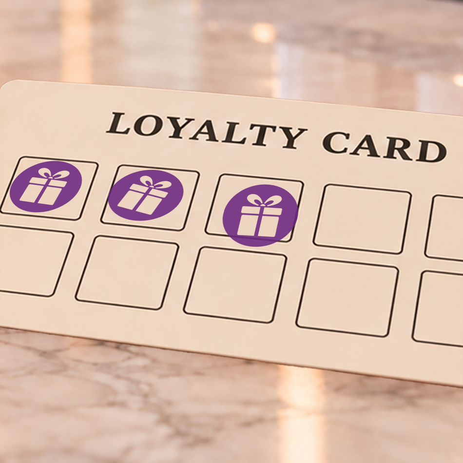 Traxx 9021 14 x 14mm Loyalty Stamp - Gift